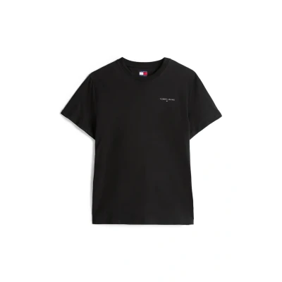 Imagen de Tommy Jeans Linear Chest TEE Camiseta básica, Hombre, Talla: 48, Black