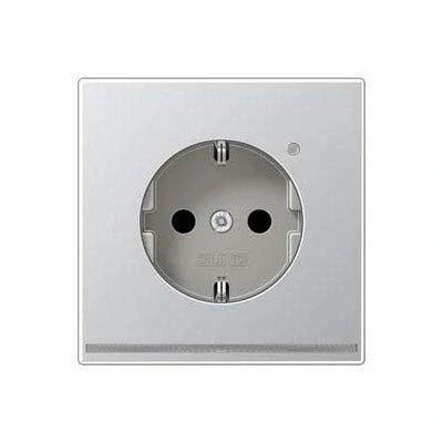 Imagen de Base Schuko Con Iluminacion Led Aluminio