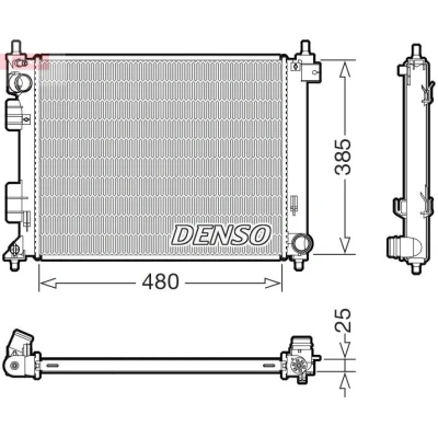 Imagen de Radiador, refrigeración del motor DENSO DRM41035