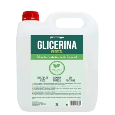 Imagen de PLANTAWA Glicerina Vegetal LÍquida 2L de Alta Pureza y Concentración. Hidratante Humectante Natural Cabello Piel para Hacer Jabones Sin Fragancia 100% Vegana