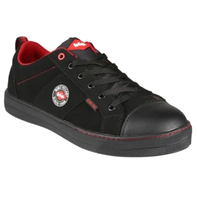 Imagen de Lee Cooper LCSHOE054 Workwear SB / SRA botas de béisbol retro, seguridad unisex con diseño moderno, zapato trabajo, Negro, 44 EU