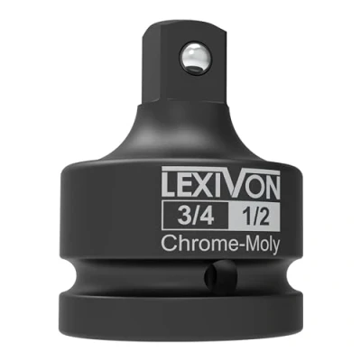 Imagen de LEXIVON Adaptador de vaso impacto 3/4 pulgadas, reductor 3/4&quot; hembra x 1/2&quot; macho Acero aleación cromo molibdeno = Totalmente resistente al (LX 402)