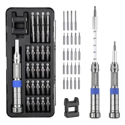Imagen de WORKPRO Juego de Destornilladores Precisión 26 Piezas, Kit Precisión, Destornillador Magnético para Reparación Electrónica PC, Ordenador, Teléfono, Gafas, Tableta, Reloj