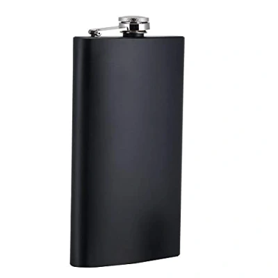 Imagen de Petaca de acero inoxidable en negro mate ToBeIT