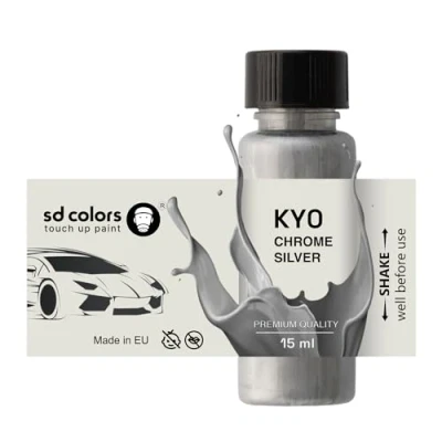 Imagen de SD COLORS KY0 Pintura de retoque (15 ML), color plateado cromado
