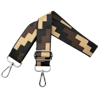 Imagen de Correa para Bolsos de Mujer Ajustable, Bandolera con Mosquetón Plateado 3.8cm Anchura, Hombro Reemplazo Crossbody Accesorios, Negro, J4