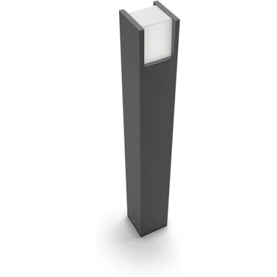 Imagen de Philips myGarden Arbour Poste, iluminación exterior, LED, aluminio, luz blanca fría, 10 x 77 cm, color antracita