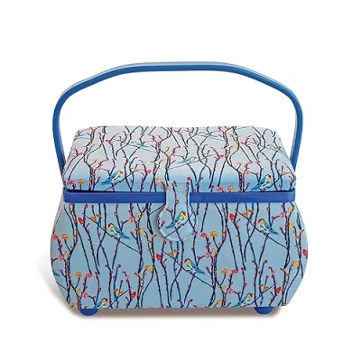 Imagen de Prym 612082 Cesta de costura (algodón, 32 x 20,5 21 cm), color azul claro