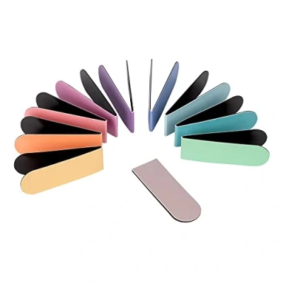 Imagen de Ideen mit Herz Clips para marcapáginas, magnéticos, 2 cm de ancho, 6 largo, multicolor, 10 unidades