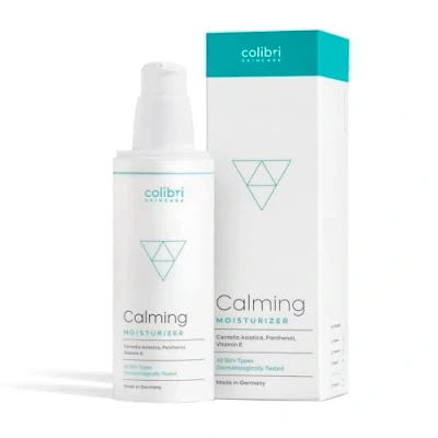 Imagen de colibri skincare CALMING MOISTURIZER (80ml) crema facial con ácido hialurónico para mujer/hombre, calmante, hidratante, antiarrugas de día todo tipo pieles