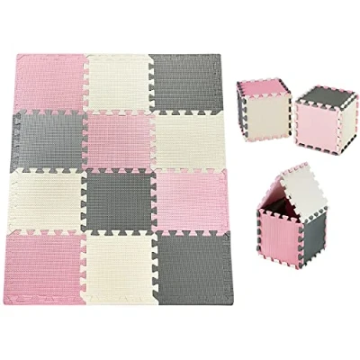 Imagen de Moby System Alfombra de Puzzle para bebés, 120 cm x 90 1,2 cm, Juego inodora, Grande puzle niños y niñas, sin sustancias nocivas, Olor