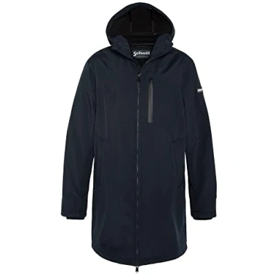 Imagen de Schott NYC Kalvin Blouson Largo Zippe con Capucha Schott, Azul Marino, S Unisex Adulto