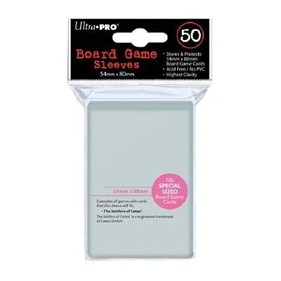 Imagen de Ultra Pro E 82915 54 x 80 mm Fundas Juego de Tablero (50), Color Transparente, 54x80mm (82915)
