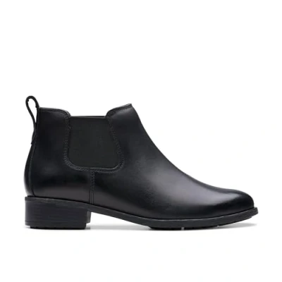 Imagen de Clarks Top Havisham, Botas Estilo Chelsea Mujer, Piel Negra, 41 EU