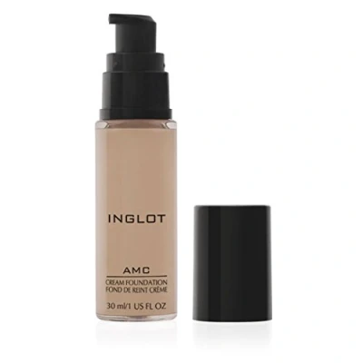 Imagen de Inglot AMC Cream Foundation, base con cobertura natural, fórmula iluminadora para una tez radiante, contiene vitamina E, vegano, 30 ml: LW100