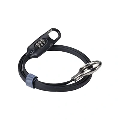 Imagen de BBB Bbl 55, Candado Antirrobo De Bicicleta Unisex Adulto, Negro, 1200 Mm
