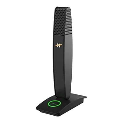 Imagen de NEAT Skyline Micrófono de sobremesa USB direccional Condensador con patrón Polar cardioide para conferencias Voz, pódcast y retransmisiones, Negro