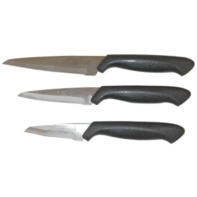 Imagen de Nirosta Cuchillos polipropileno acero inox. color negro e 3 ud s