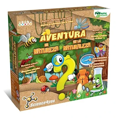 Imagen de Science4you FUNtastic Kit Explorador Niños +4 Años Cientifico con 6 Experimentos para 4 Años: Explora un Hormiguero una Lupa Insectos, 80003490