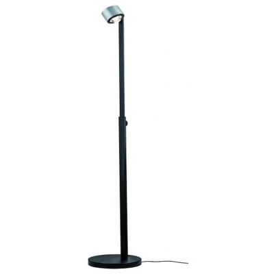 Imagen de Paulmann 79717 luminaria de pie LED Aldan incl. lámpara 1x8,5 / 1x7 W regulable, negro, aluminio, pie, blanco cálido 2700 K