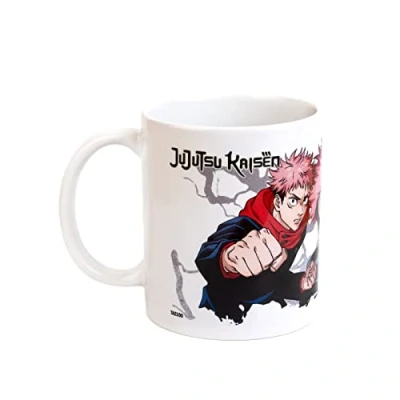 Imagen de Grupo Erik Taza Jujutsu Kaisen, Yuji &amp; Sukuna Guerra de hechiceros desayuno cerámica 350ml te café Licencia oficial, TAZ100