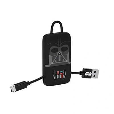 Imagen de Tribe Darth Vader Llavero USB/MicroUSB, Color Negro