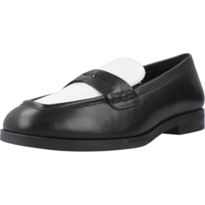 Imagen de Geox D Cloridie A, Mocasin Mujer, Negro Blanco, 39 EU