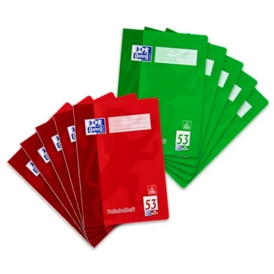 Imagen de Oxford 100050336 Escuela de vocabulario, A4, 32 hojas, 90 g/m² Papel Óptica, 10 clasificaba Pack,