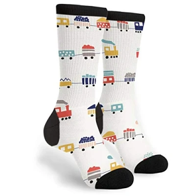 Imagen de 934 Unisex Calcetines Trenes De Colores Lindos Medias Deportivas Inodoro Socks Suaves Para Deporte Senderismo Hombre 40Cm
