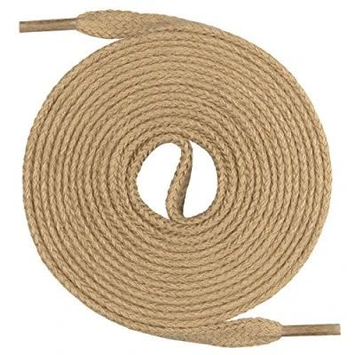 Imagen de Un par de cordones Monte Swiss © Premium, 100% algodón, resistentes a roturas, 7 mm ancho, entre 45 y 200 cm longitud, Unisex, beige, 60