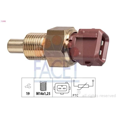 Imagen de FACET 7.3308 Sensor, temperatura del refrigerante Made in Italy OE Equivalent CITROËN: Saxo Hatchback, Jumper I Furgón, Berlingo / First