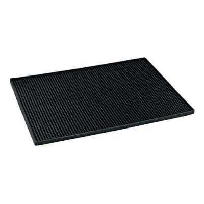 Imagen de Wenko Alfombrilla escurridora Maxi, escurridor de Goma Extragrande con Textura Burbujas para secar Platos y Vasos, plástico Calidad el Fregadero, Apta lavavajillas, 40 x 30 cm, Negro