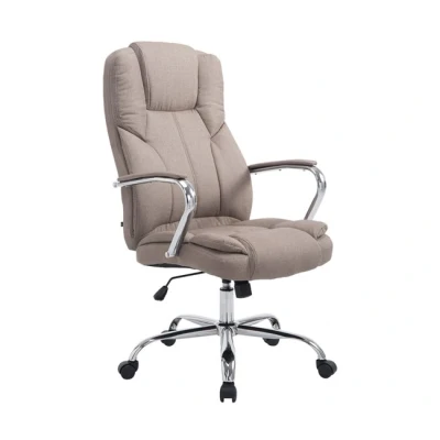 Imagen de CLP Silla de Oficina XXL Xanthos en Tela I Escritorio Regulable Altura Ejecutiva con Ruedas Color:, Color:Gris Pardo