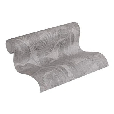 Imagen de Papel pintado De La Selva New Walls Cosy &amp; Relax A.S. Création tejido no 10.05 m x 0.53 Marrón Gris Beige Fabricado en Alemania 373961 37396 1