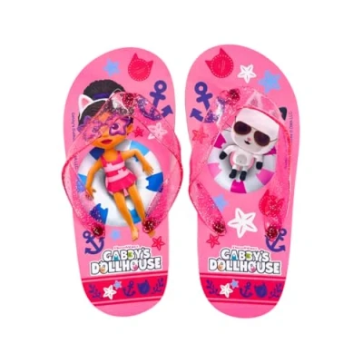 Imagen de Gabby&#039;s Doll House Chanclas para Niñas, Clásicas y Ligeras, Diseño Gabby Pandy Paws Sandalias de Verano, Regalo Talla EU 27/28
