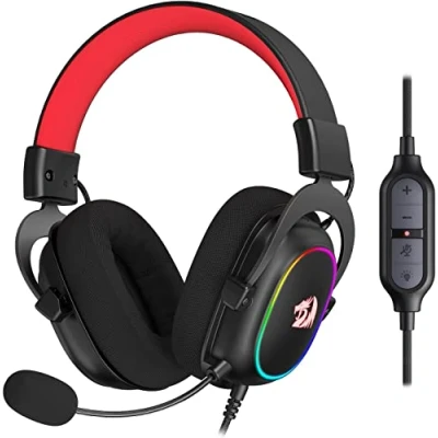 Imagen de Redragon H510 Zeus X RGB Auriculares para Juegos con Cable Sonido Envolvente 7.1 Controladores de Audio 53 mm Almohadillas Espuma viscoelástica multiplataforma