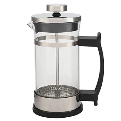 Imagen de Cafetera de Vidrio Acero Inoxidable Doble Filtración Olla Filtro Prensa Francesa Tetera para el Hogar, Prensas FrancesasCafeteras