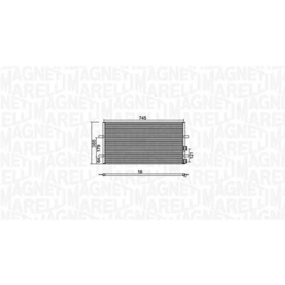 Imagen de MAGNETI MARELLI 350203740000 Condensador 745x388x16 388mm 745mm 16mm FORD: Transit Mk6 Bus