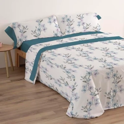 Imagen de Juego sábanas estampadas 144 hilos jasmin