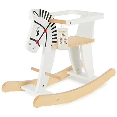 Imagen de BIECO Balancín Bebe 68x26,5x48cm Balancines para Bebes Caballito Balancin 1 Año Caballo Madera de Juguete Palo Niños