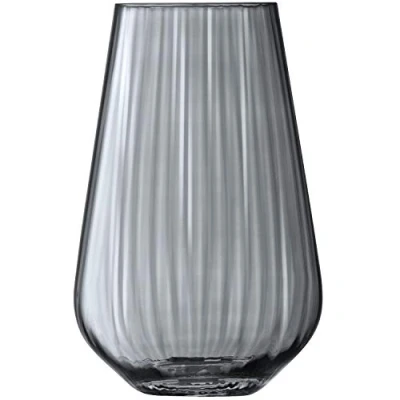 Imagen de LSA International Zinc Florero, Vidrio, Gris (Jarrón)