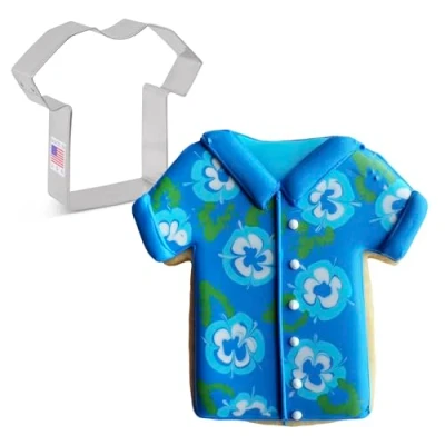 Imagen de Ann Clark Cookie Cutters Cortador de galletas camiseta/camiseta deportiva/uniforme médico 8,9 cm Acero fabricado en EE. UU.