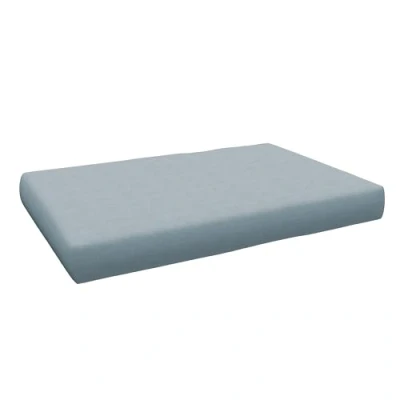 Imagen de POKAR Cojín Asiento 120x80x15cm para Europalés/Europalet, jardín o terraza, Espuma fría, cómodo sofá de paletas DYI, Interior y Exterior, sin palés, Azul