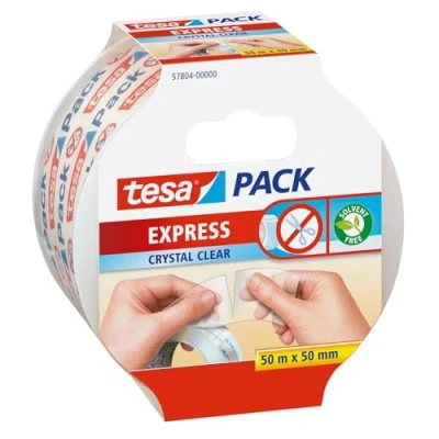 Imagen de Tesa 57804 00000 01 Express Cinta adhesiva (50 m, 50 mm), transparente