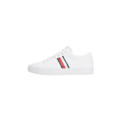 Imagen de TOMMY HILFIGER TH HI Vulc Low Core Stripes Mesh FM0FM05393, Parte Superior Baja Hombre, White (White), 43 EU