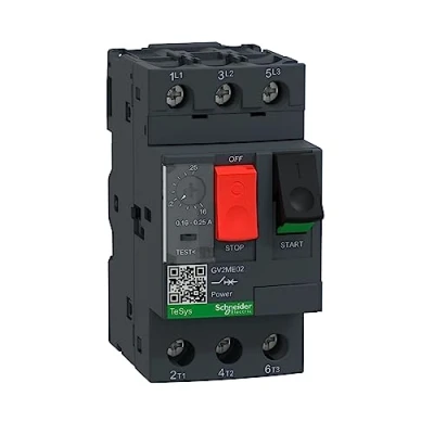 Imagen de Schneider Electric GV2ME02 GV2ME Disjuntores Motor Magnetotérmicos, 0.16/0.25A, 89mm x 45mm 78.5mm