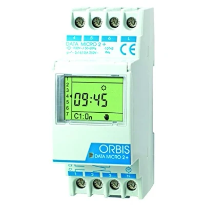Imagen de Orbis Data Micro 2 plus 230 V interruptor horario digital de distribuidor, OB171912N