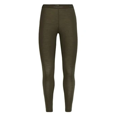 Imagen de Icebreaker Leggings para Mujer Mallas Deportivas Ropa Interior Térmica 100% Lana Merina Deportes de Invierno, Correr, Running, Gimnasio Loden, M