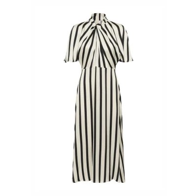 Imagen de Soaked in Luxury Slclero Miria Printed Vestido informal, Mujer, Talla: 38, Black and white stripe