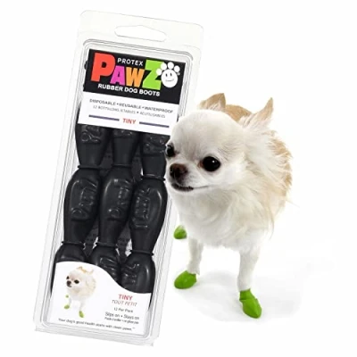 Imagen de Kruuse Pet Pawz Botines P/Perro XXS 3,8Cm Negro 12U 100 G